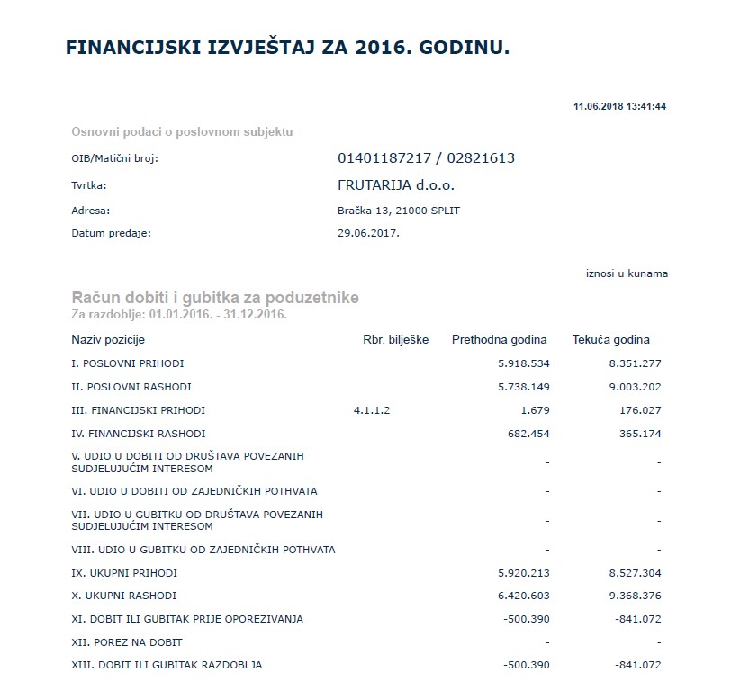 Annual financial statements<